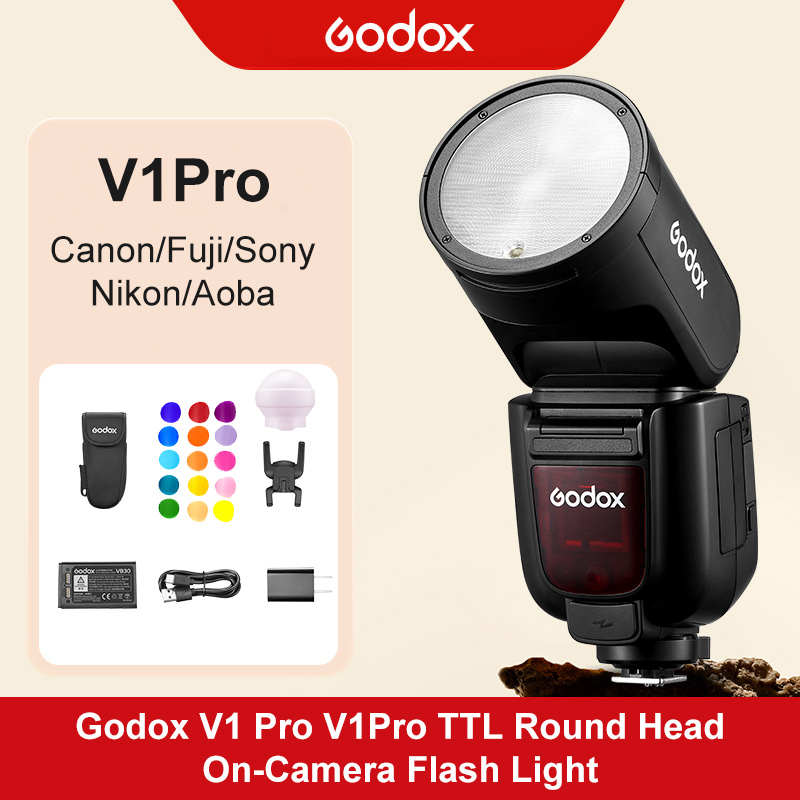 V1Pro flash + battery + charging cable + base + storage bag + light effect accessories + semicircular soft light ball